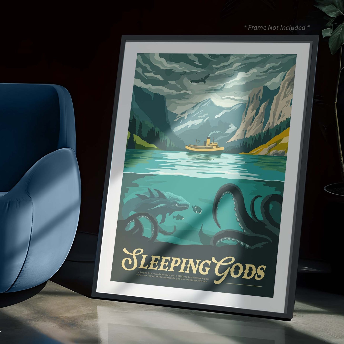 Sleeping Gods - Unofficial Inspired Matte Poster