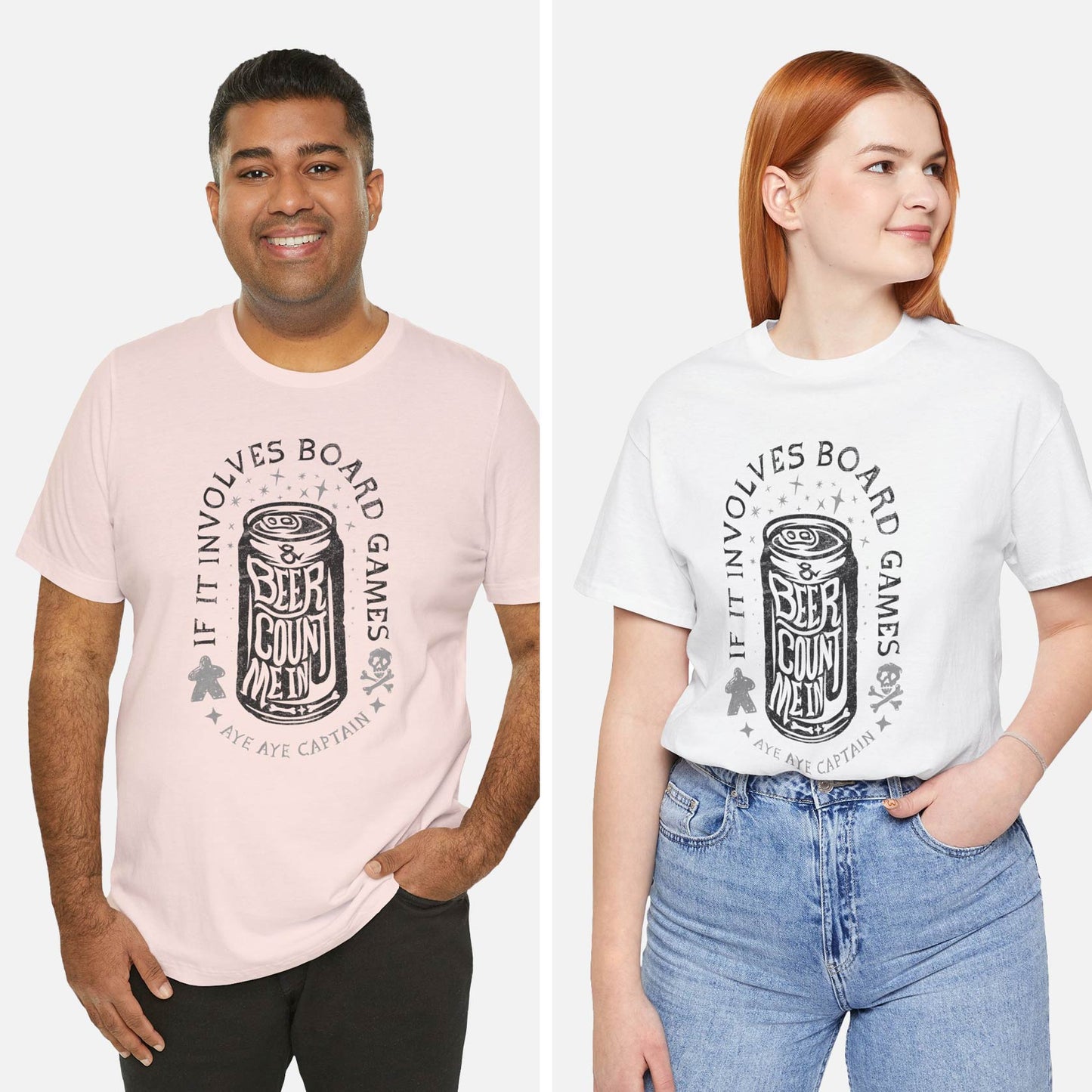 If It Involves Board Games and Beer Count Me In - Captain Unisex Tee
