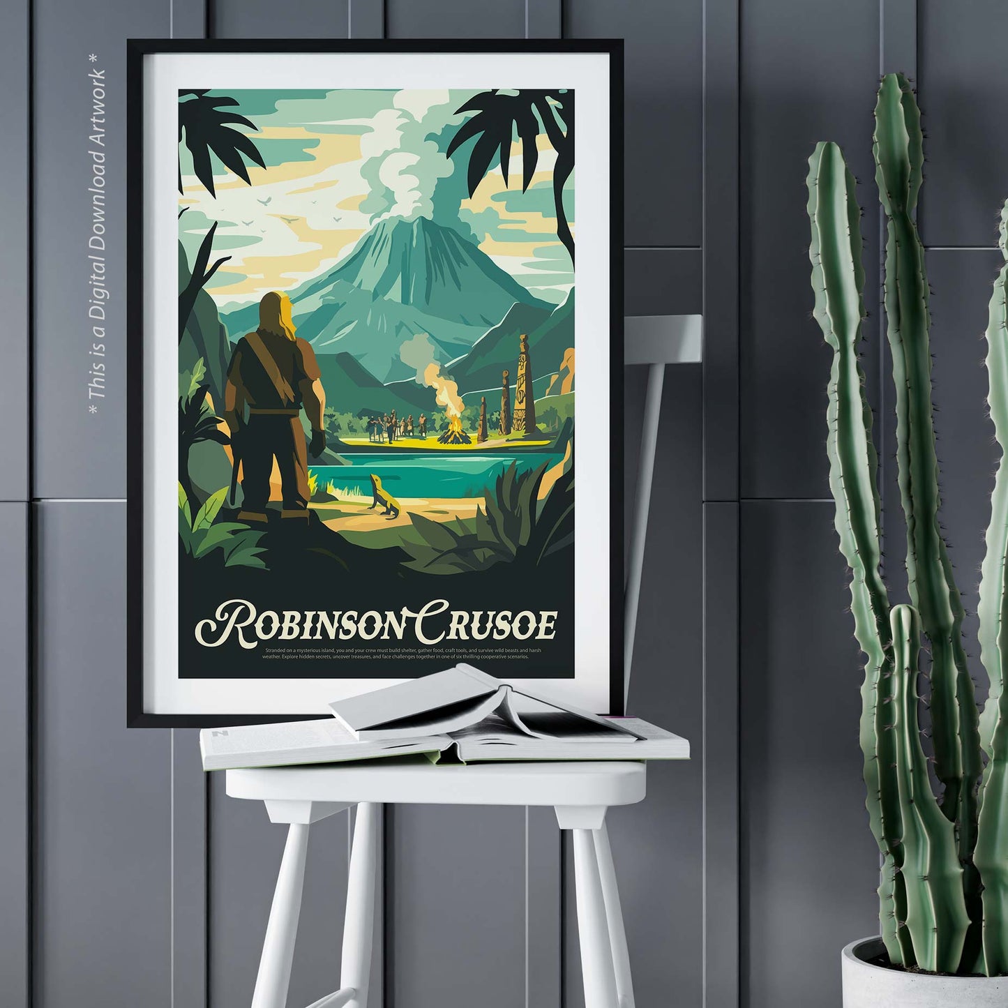 Robinson Crusoe - Unofficial Inspired Digital Art Download