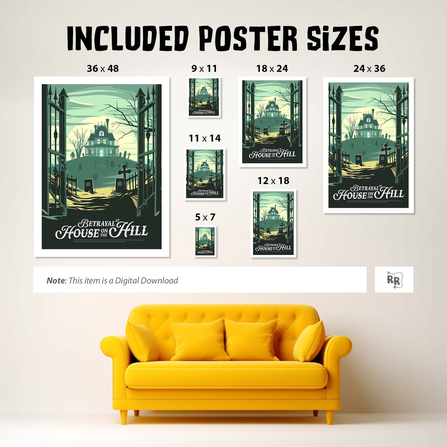 Betrayal at House on the Hill - Inspired Digital Art Download