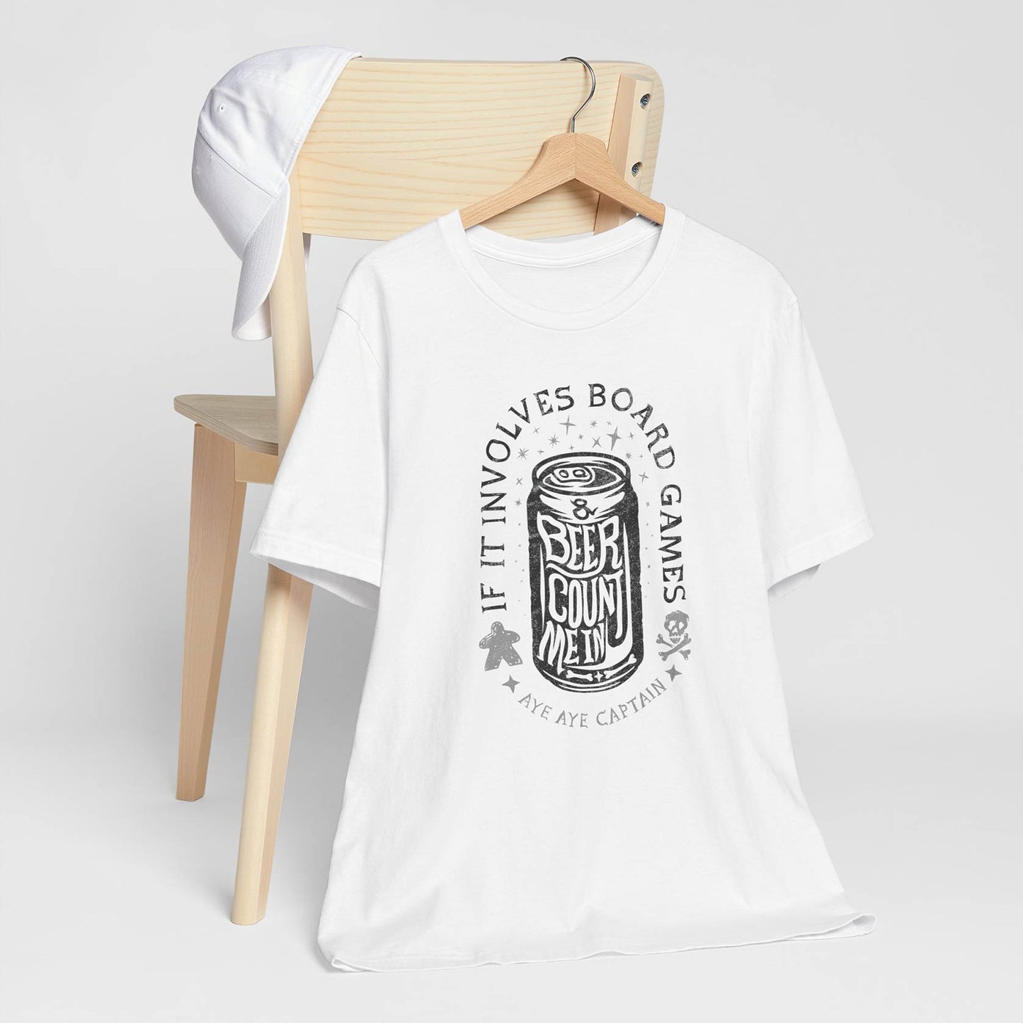 If It Involves Board Games and Beer Count Me In - Captain Unisex Tee
