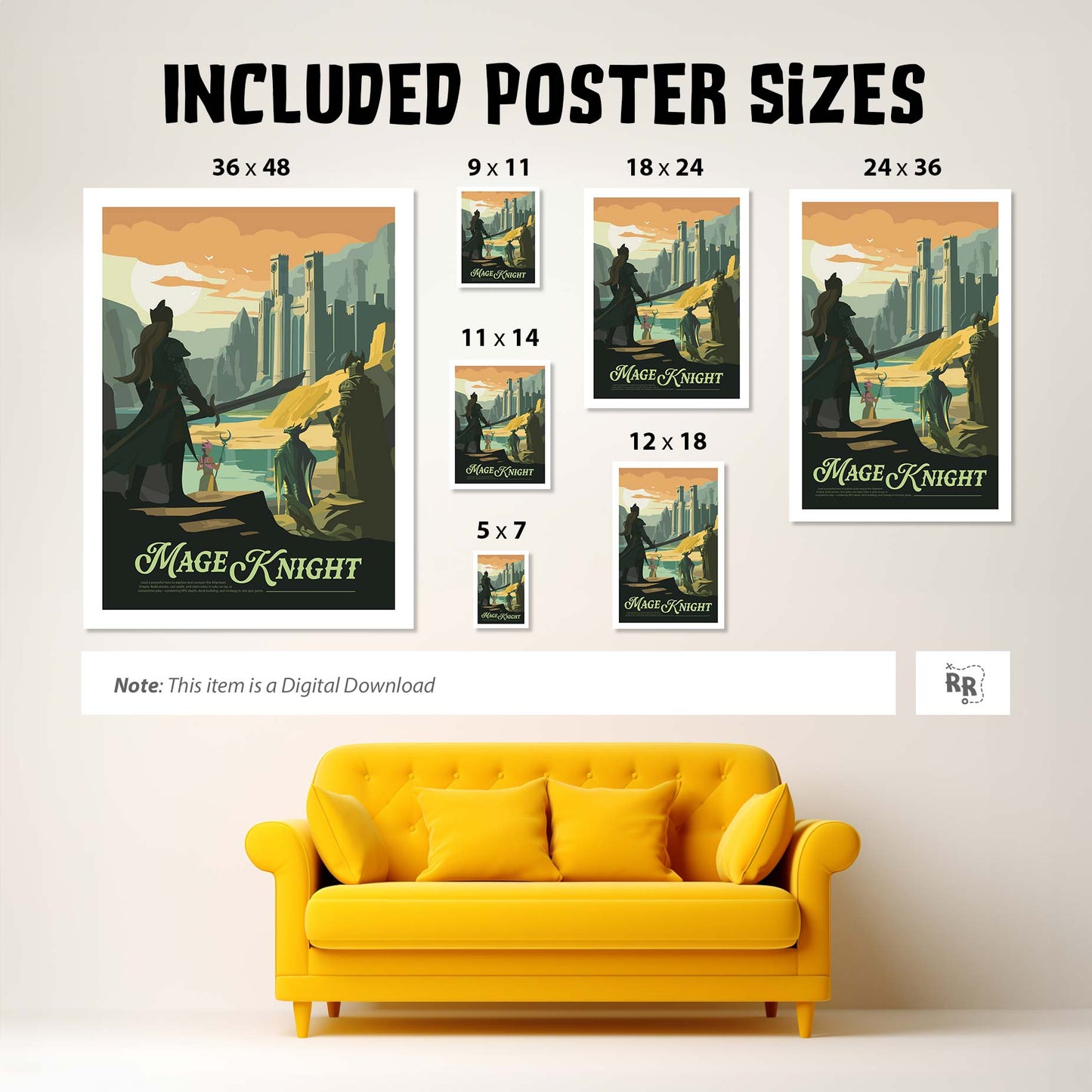 Mage Knight - Unofficial Inspired Digital Art Download