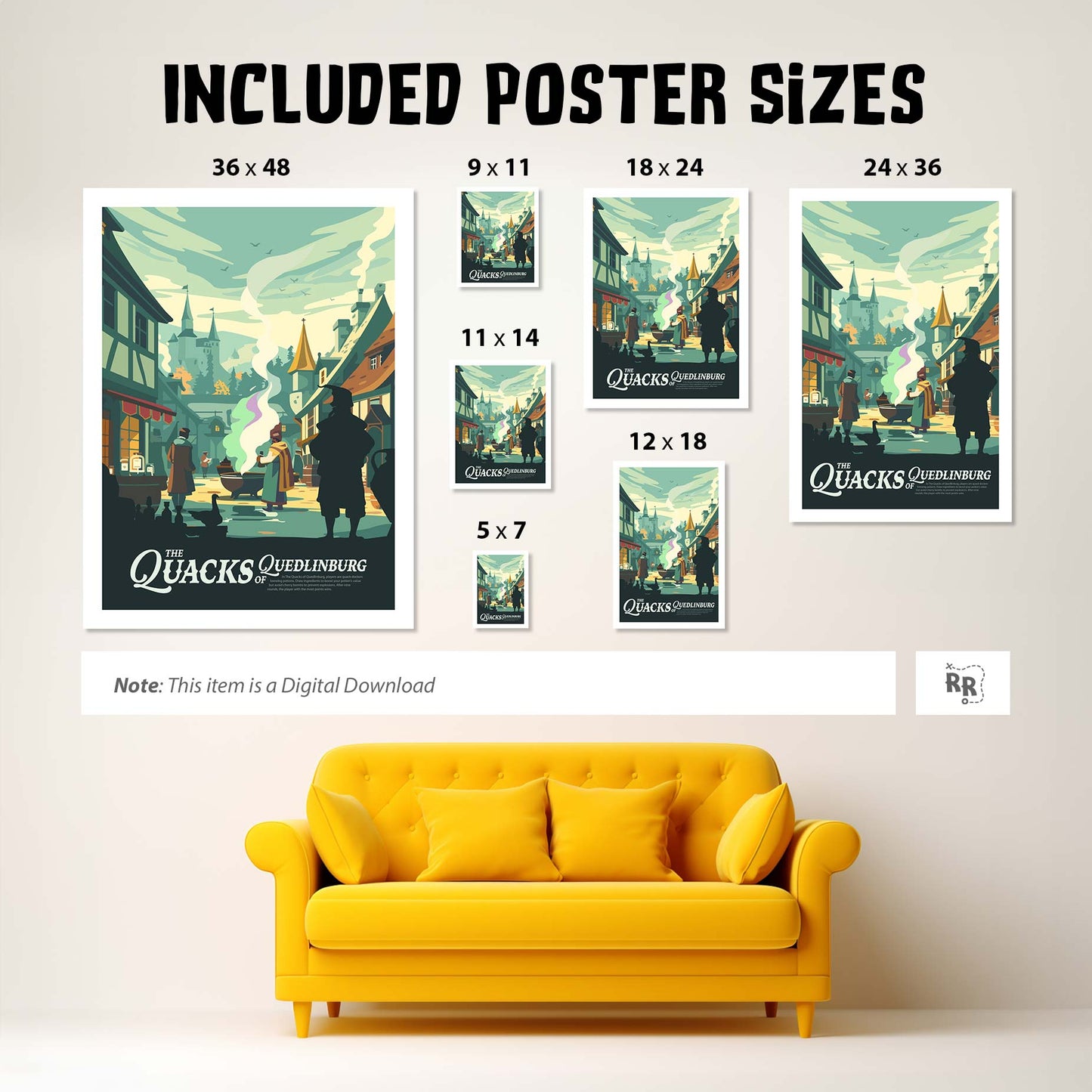 The Quacks of Quedlinburg - Inspired Digital Art Download