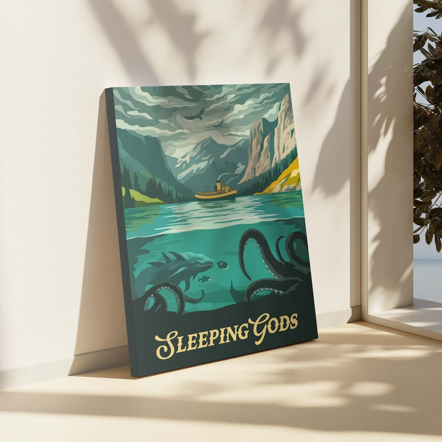 Sleeping Gods - Unofficial Inspired Canvas Art