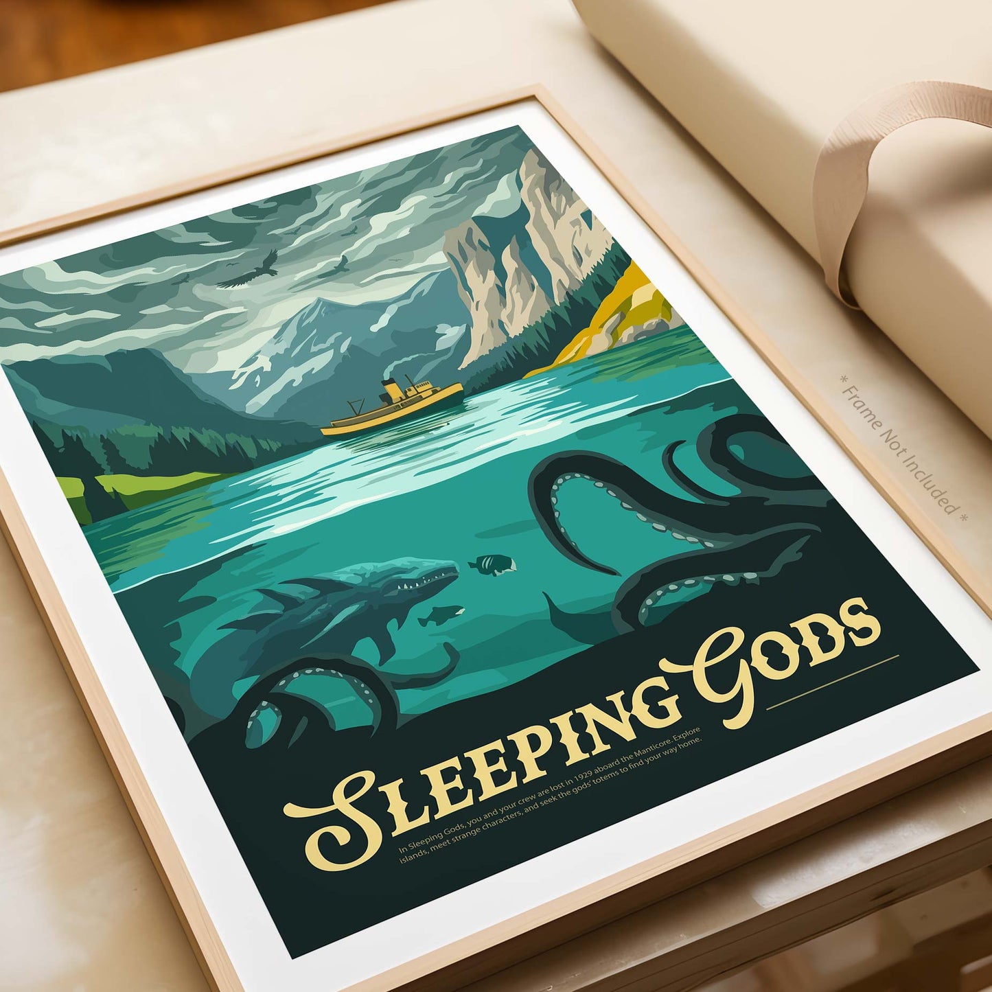 Sleeping Gods - Unofficial Inspired Matte Poster