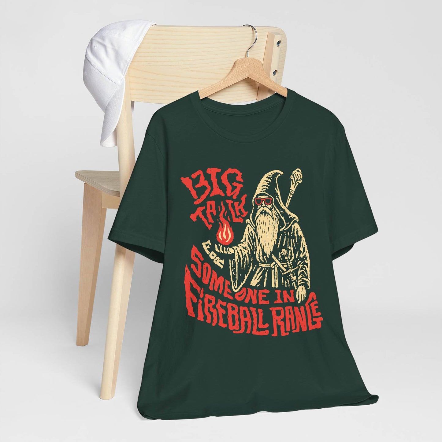 Big Talk for Someone in Fireball Range Unisex Tee