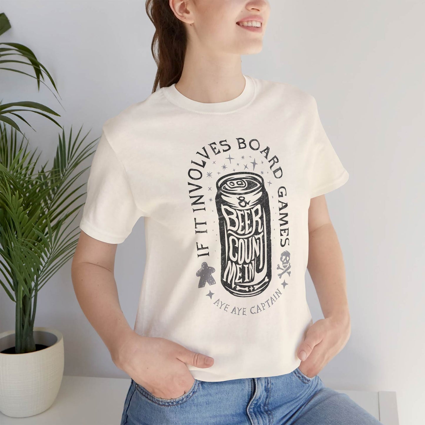 If It Involves Board Games and Beer Count Me In - Captain Unisex Tee