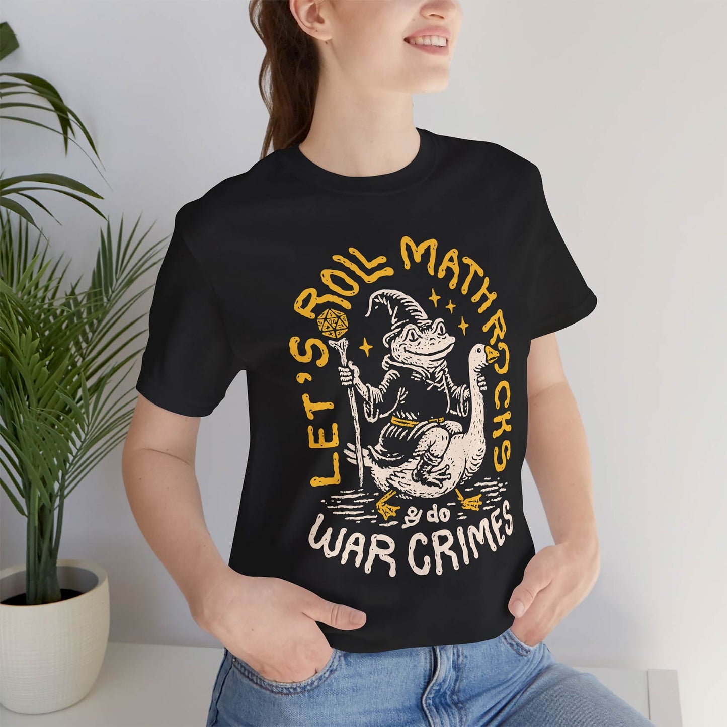 Let’s Roll Math Rocks & Do War Crimes Unisex Tee