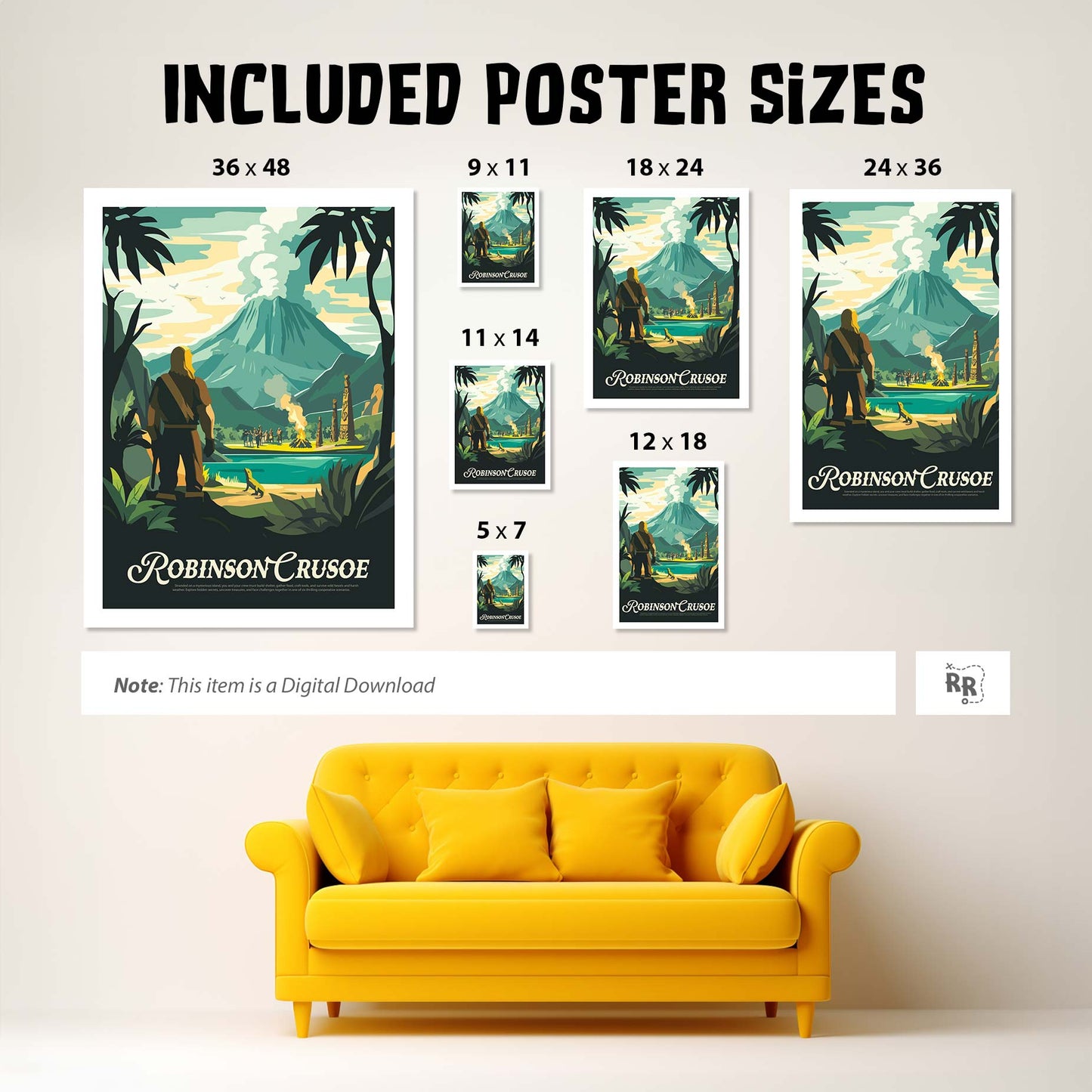 Robinson Crusoe - Unofficial Inspired Digital Art Download