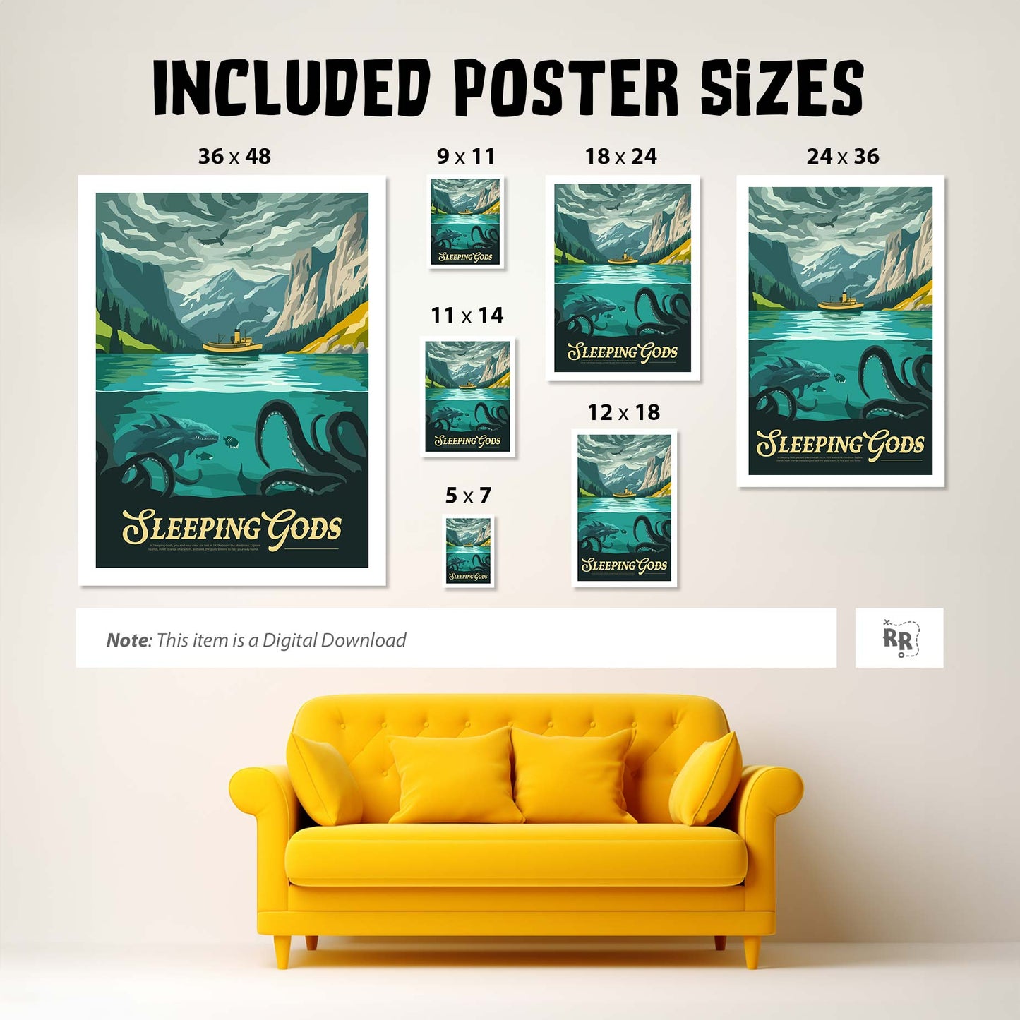 Sleeping Gods - Unofficial Inspired Digital Art Download