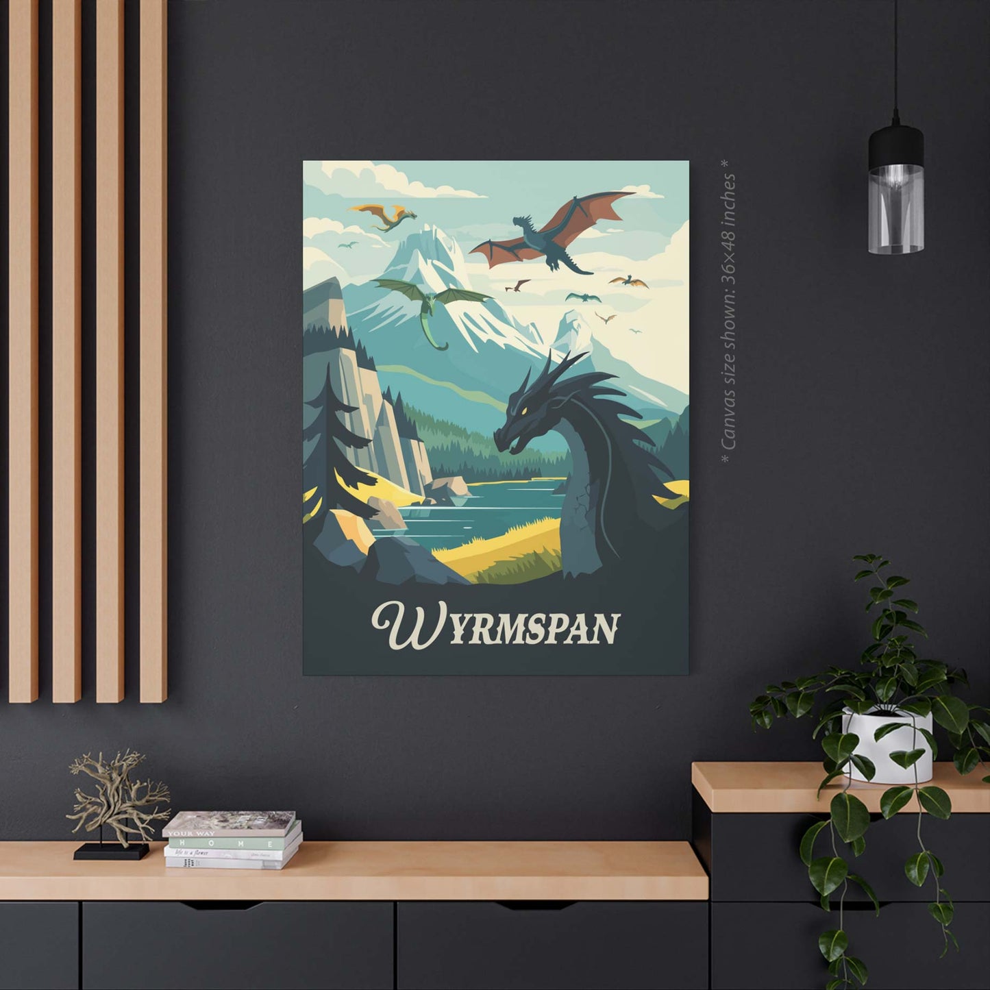 Wyrmspan - Inspired Canvas Art