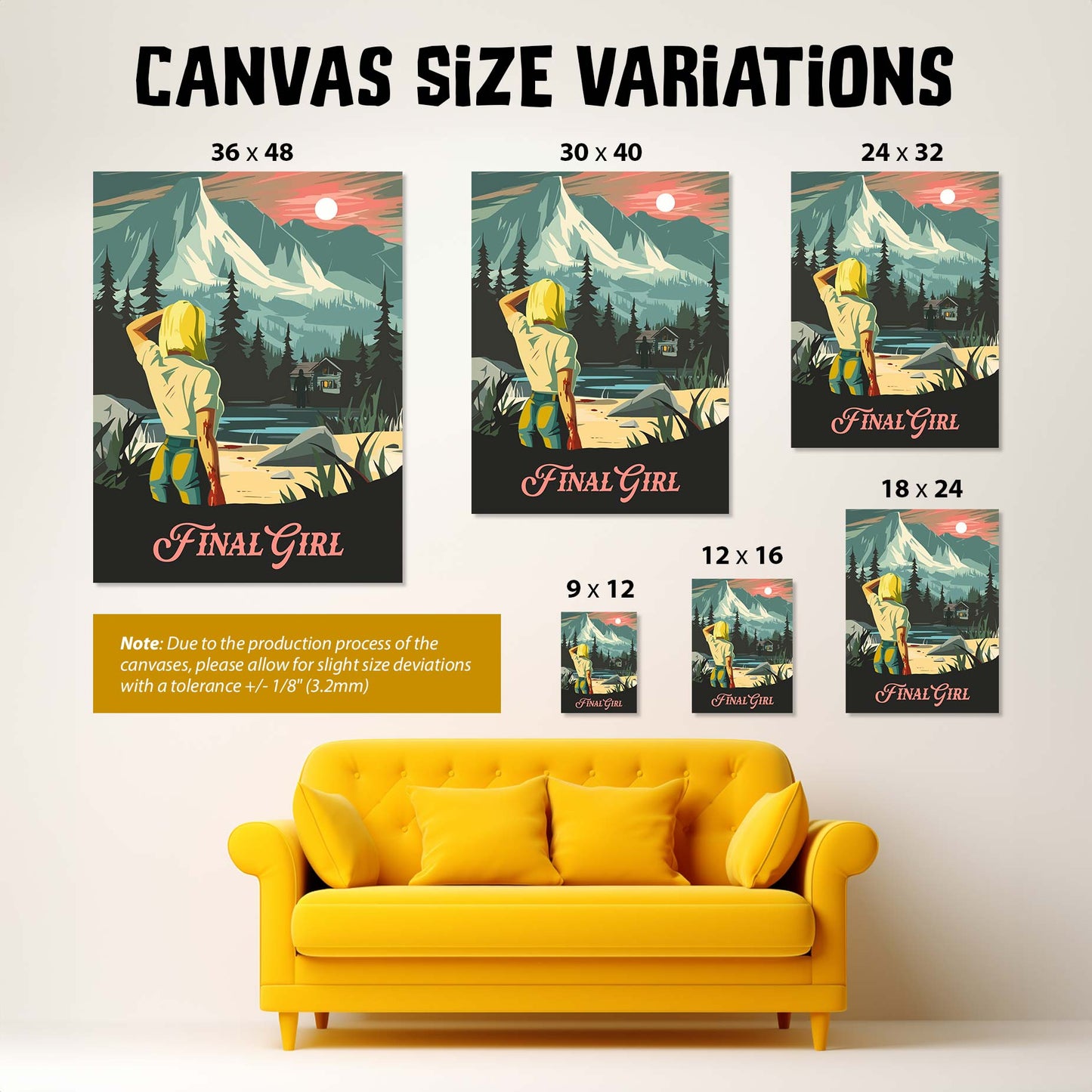 Final Girl - Unofficial Inspired Canvas Art