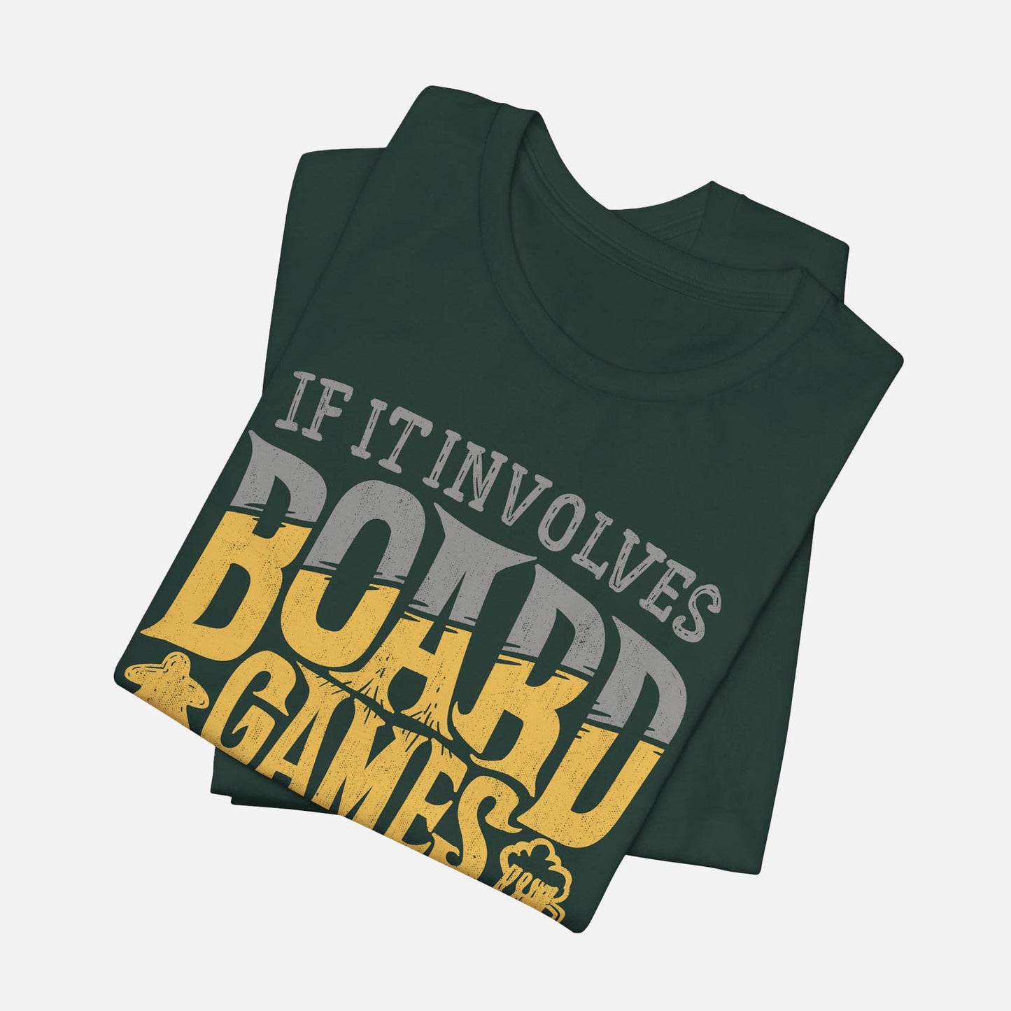 If It Involves Board Games and Beer Count Me In Unisex Tee