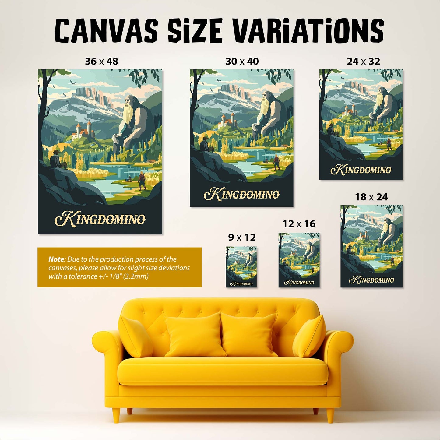 Kingdomino - Unofficial Inspired Canvas Art