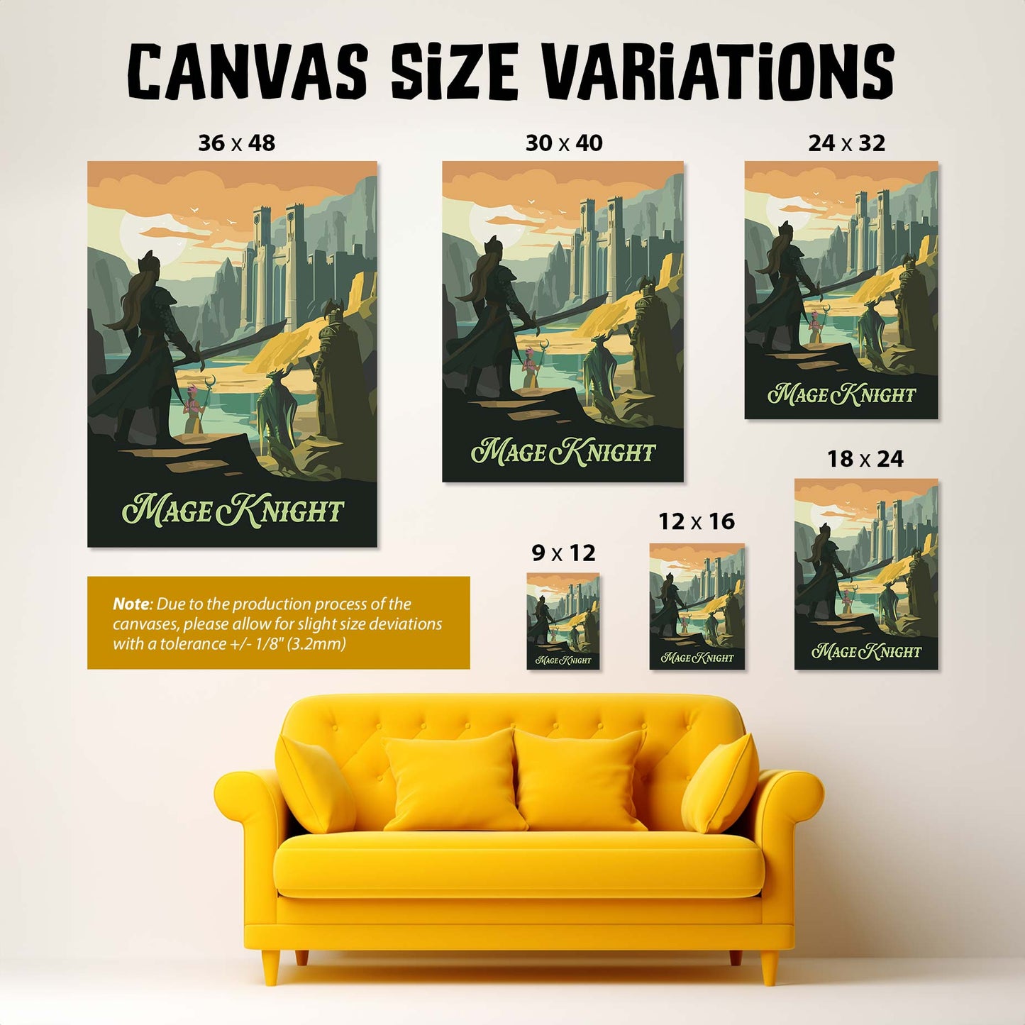 Mage Knight - Unofficial Inspired Canvas Art