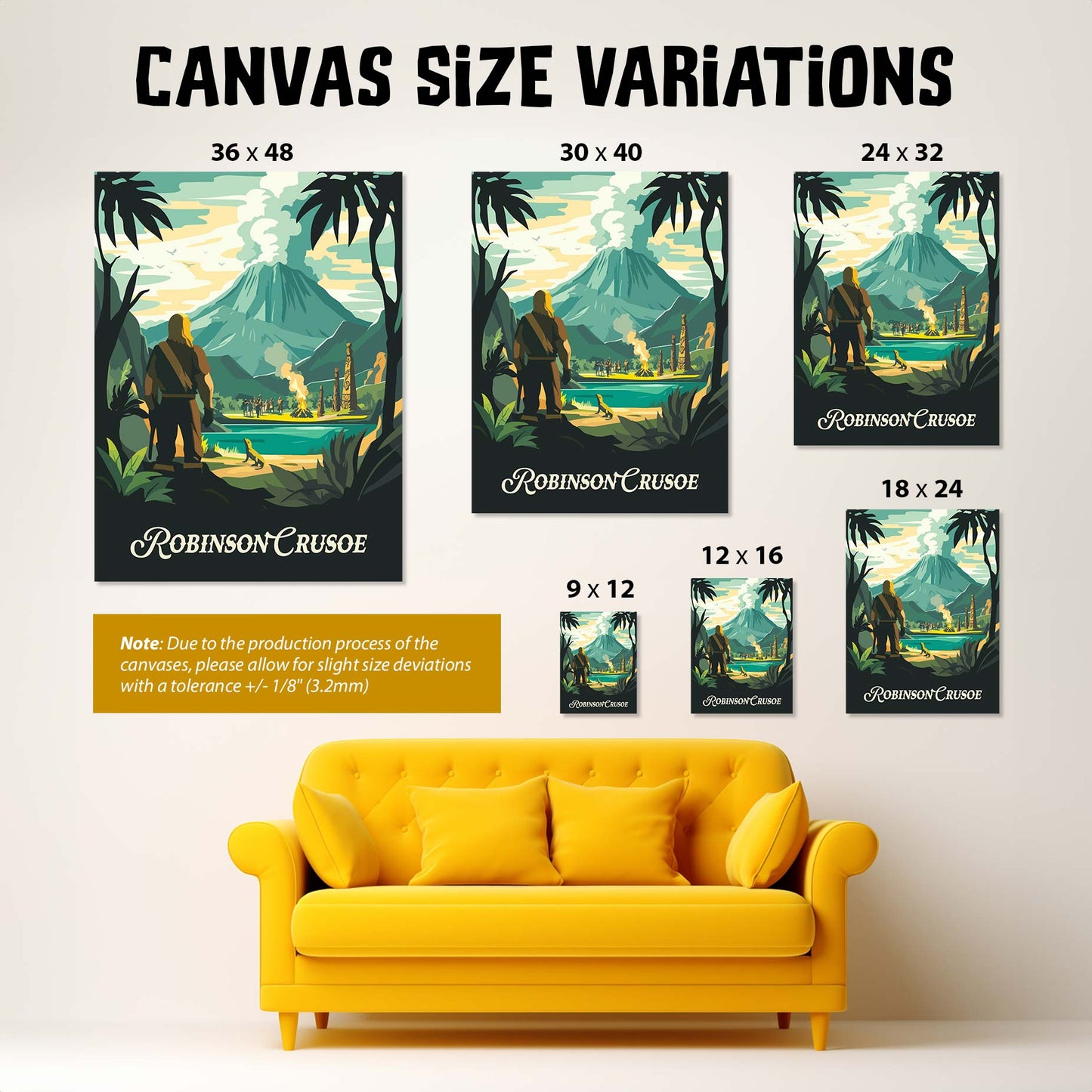 Robinson Crusoe - Unofficial Inspired Canvas Art