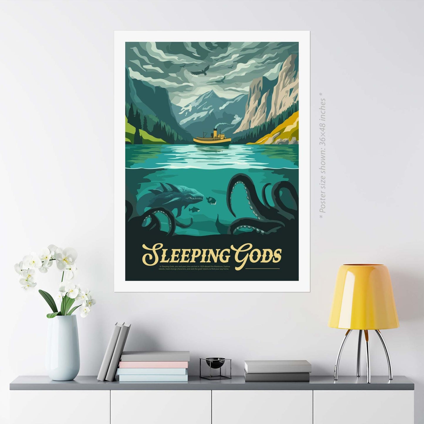 Sleeping Gods - Unofficial Inspired Matte Poster