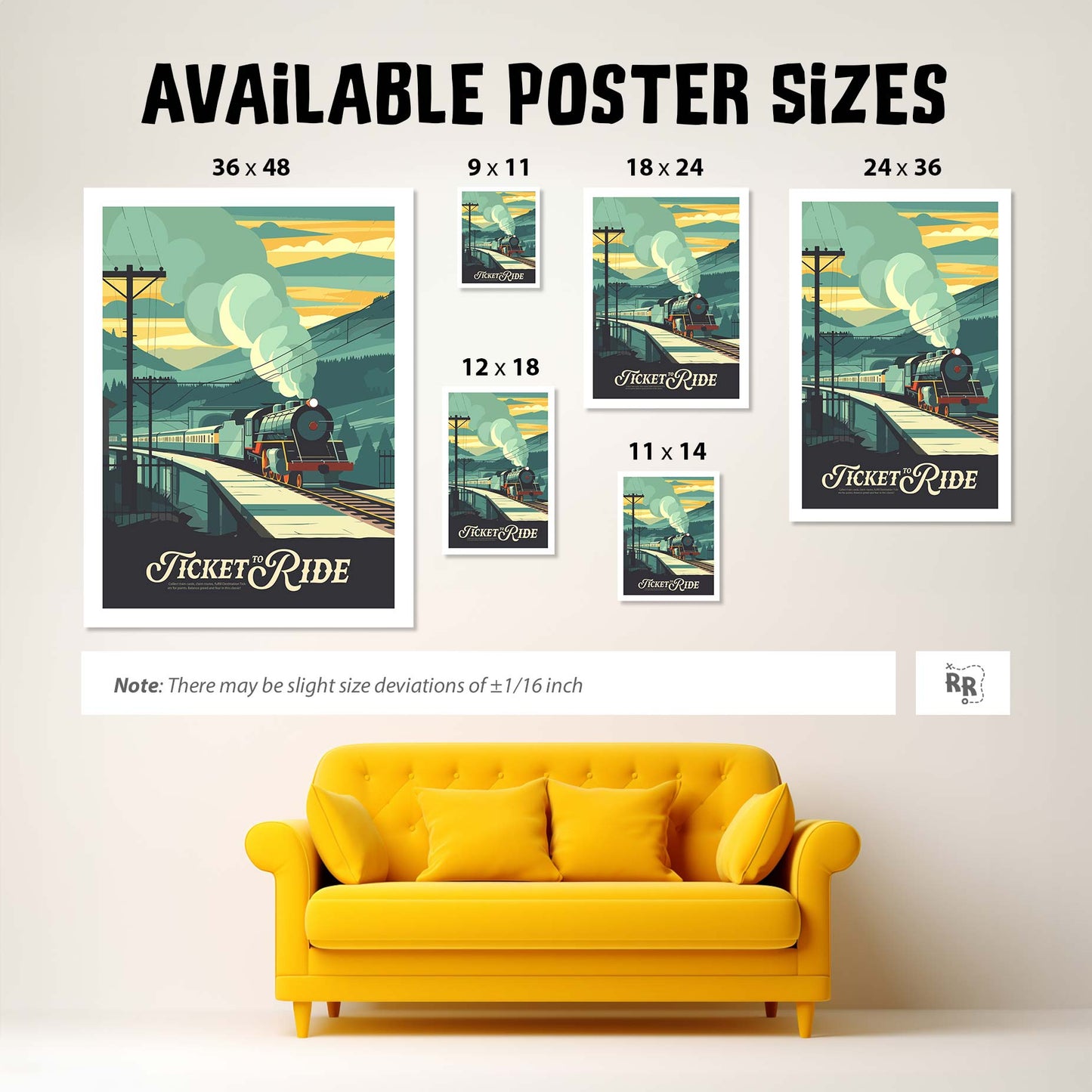 Ticket to Ride - Inspired Matte Poster