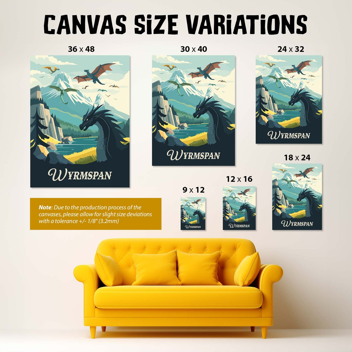 Wyrmspan - Inspired Canvas Art