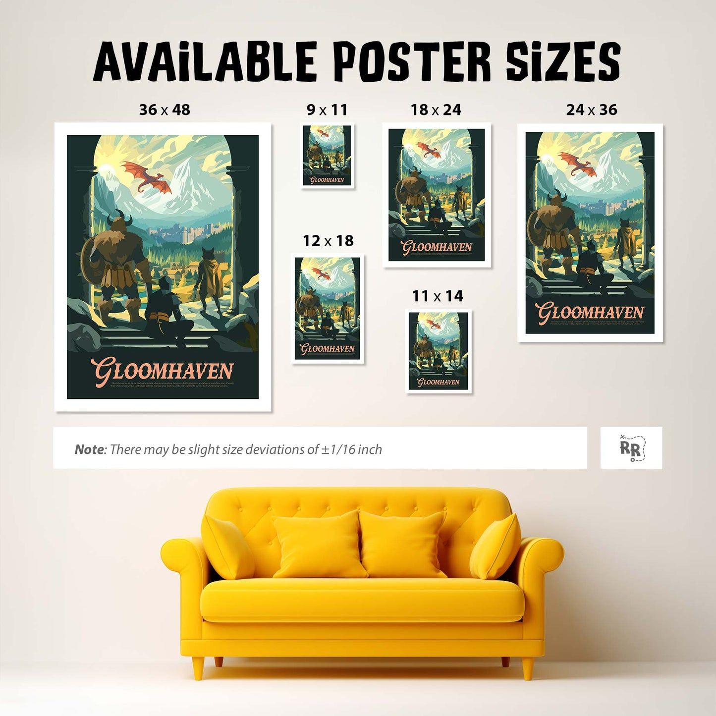 Gloomhaven - Unofficial Inspired Matte Poster