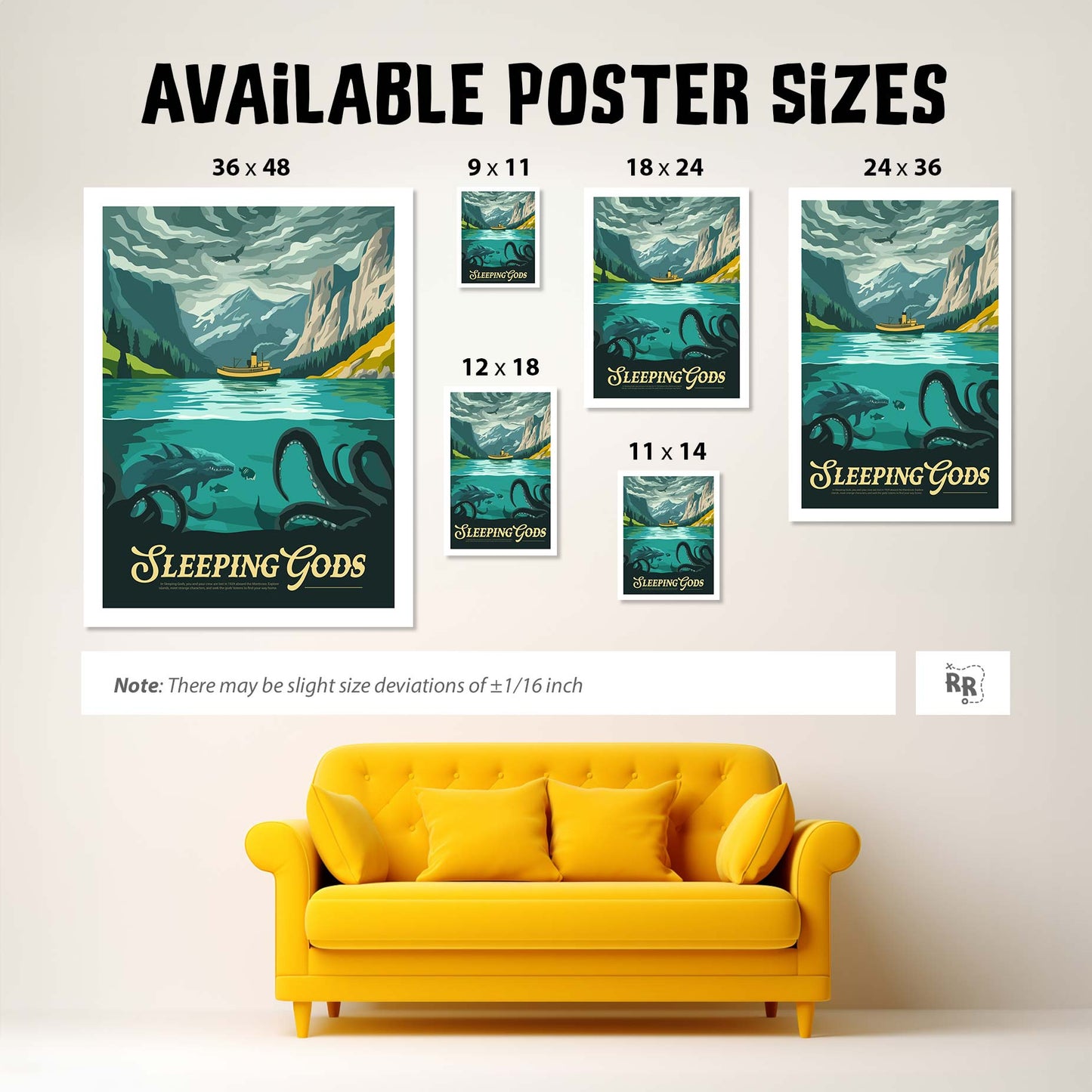 Sleeping Gods - Unofficial Inspired Matte Poster