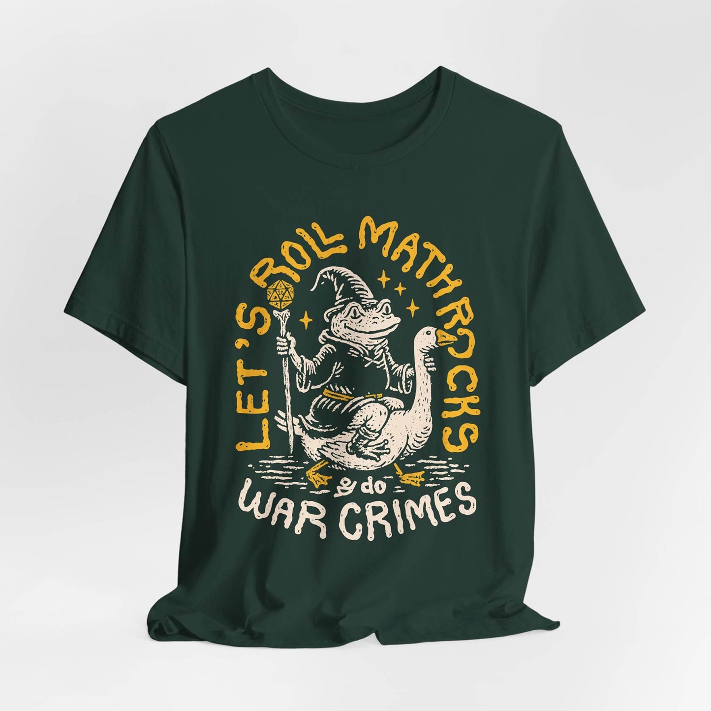 Let’s Roll Math Rocks & Do War Crimes Unisex Tee
